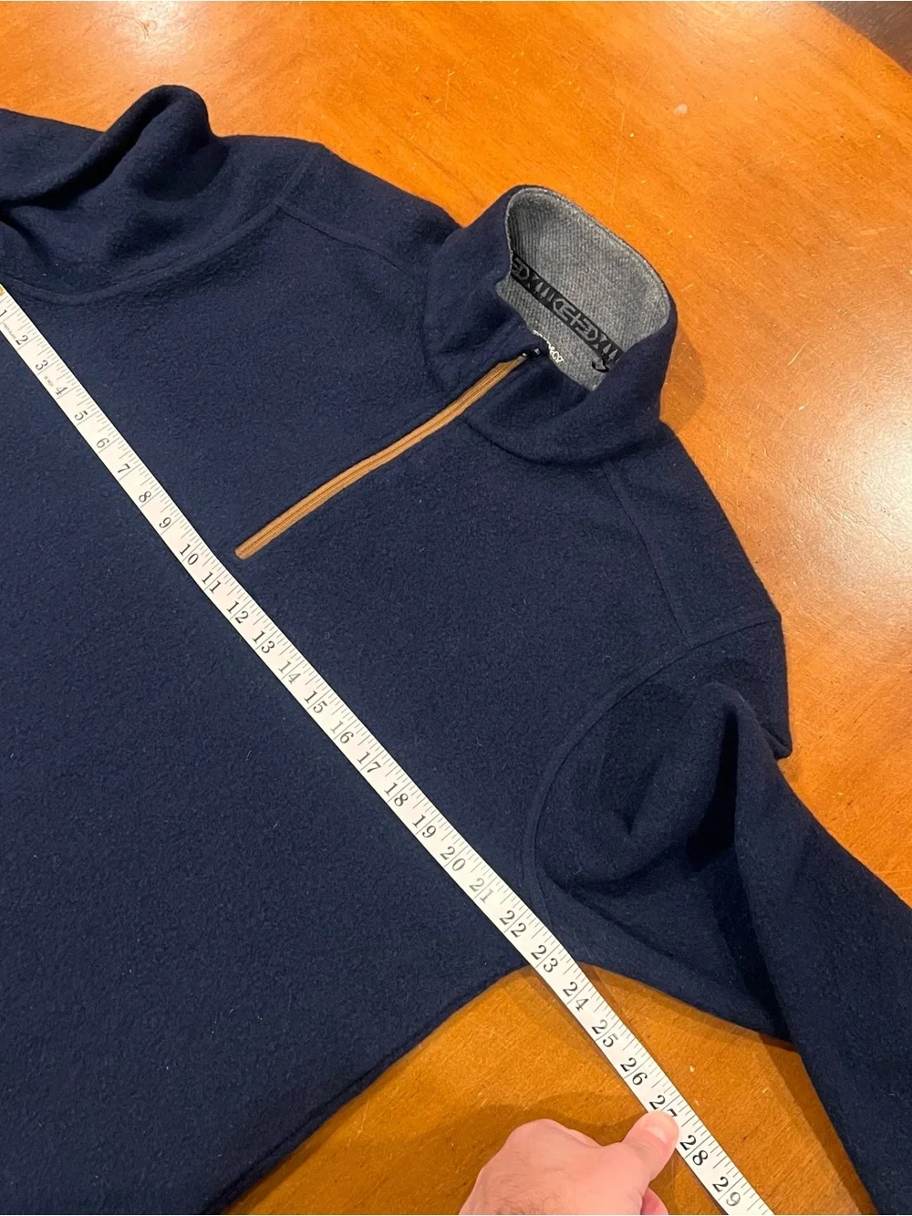 Toad & Co. Men’s Kennicott Wool Blend 1/4 Zip Sweater‎ Navy Blue XL Pullover